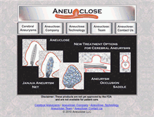 Tablet Screenshot of aneuclose.com